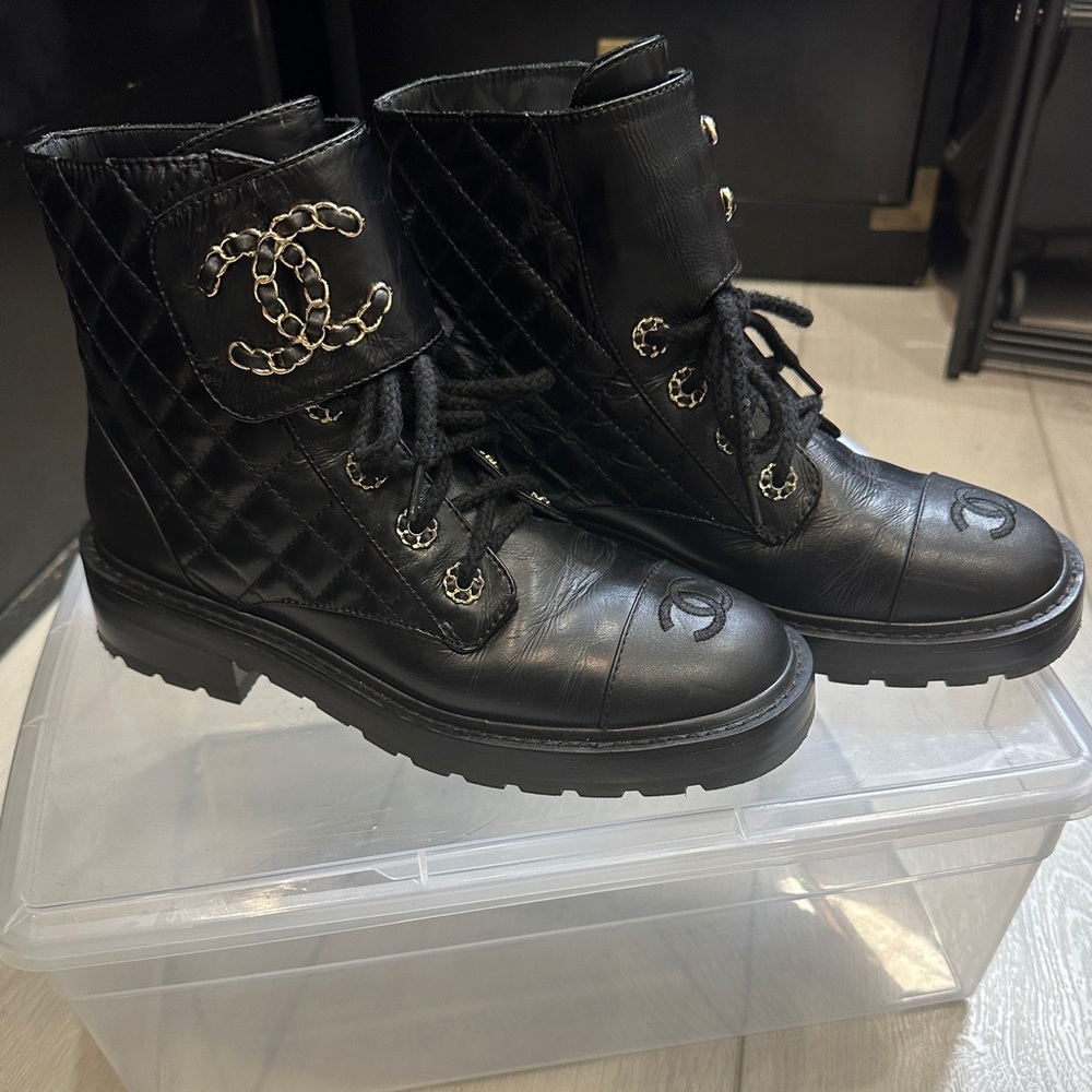 CC Leather Combat Boots